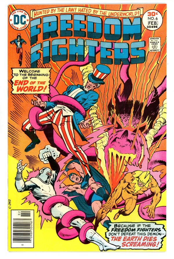Freedom Fighters Vol 1 6 VF/NM (9.0) (1977)