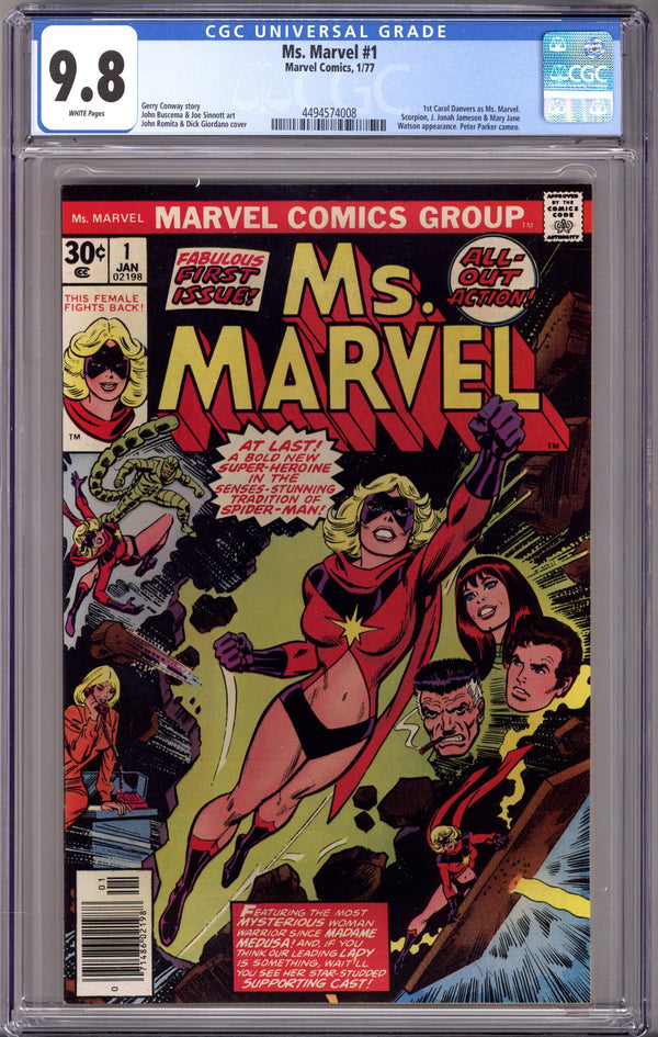 Ms. Marvel Vol 1 1 CGC 9.8 (NM/M) (1977)