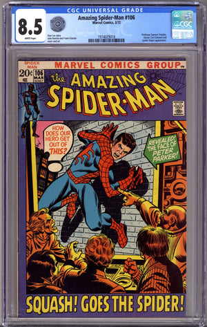 The Amazing Spider-Man Vol 1 106 CGC 8.5 (VF+) Oregon Coast Collection (1972)