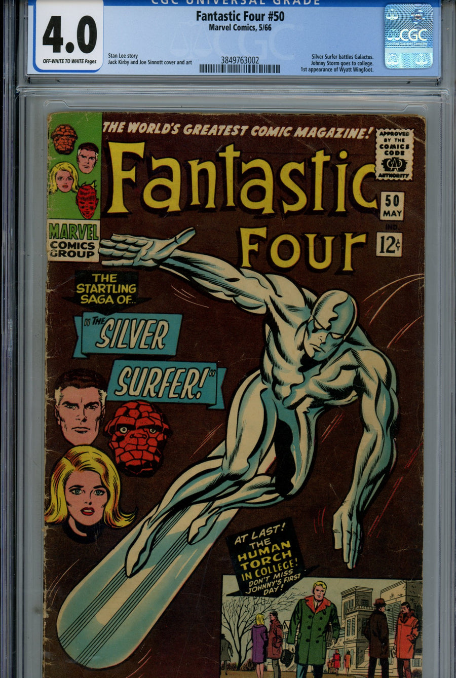 Fantastic Four Vol 1 50 CGC 4.0 (VG) (1966) 