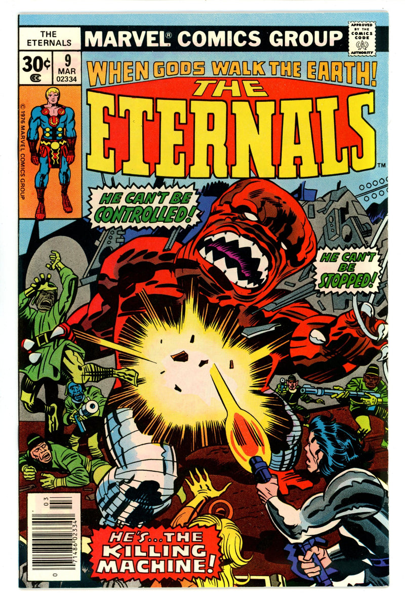 The Eternals Vol 1 9  NM- (9.2)  (1977)   