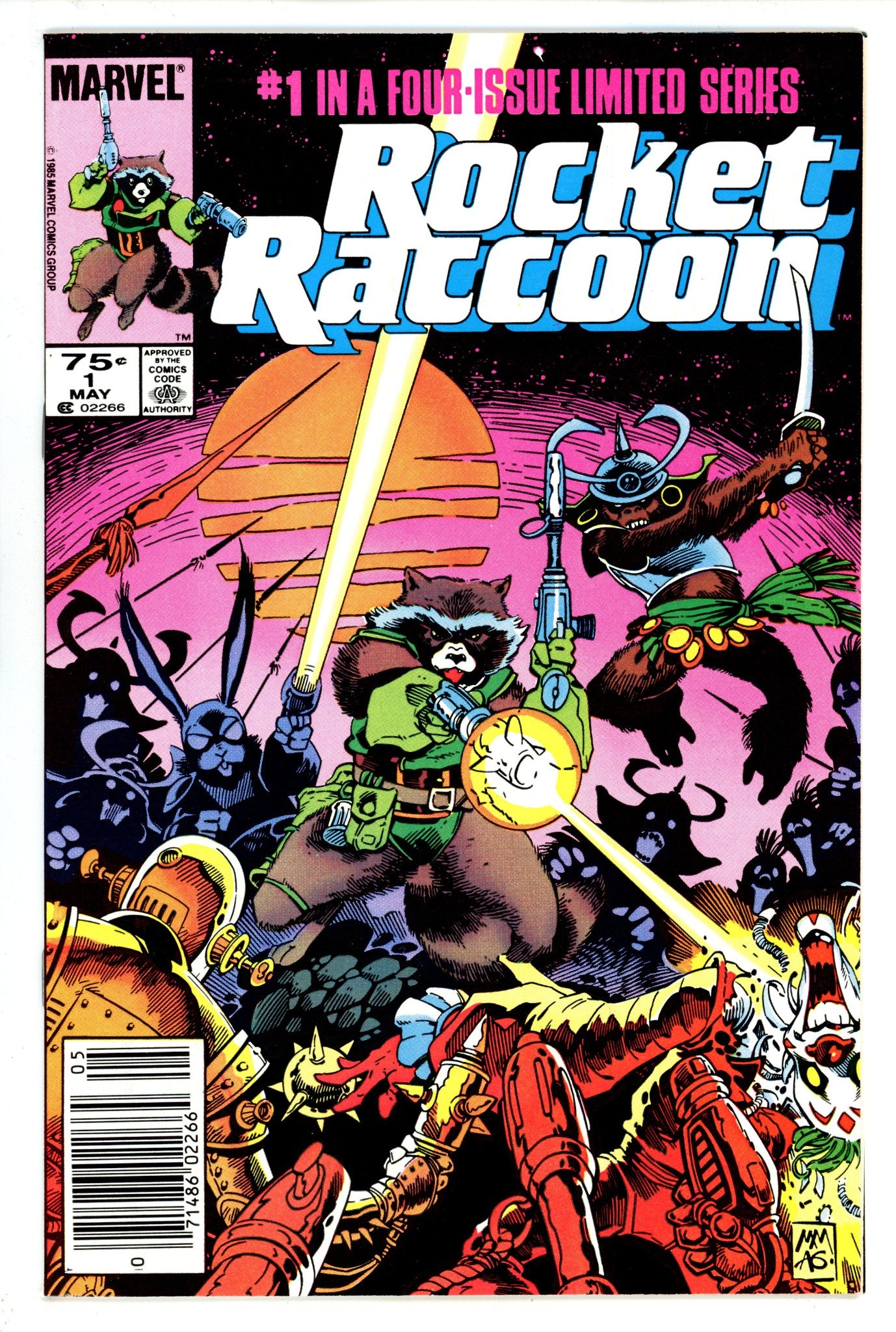 Rocket Raccoon Vol 1 1 VF/NM (9.0) (1985) Newsstand 