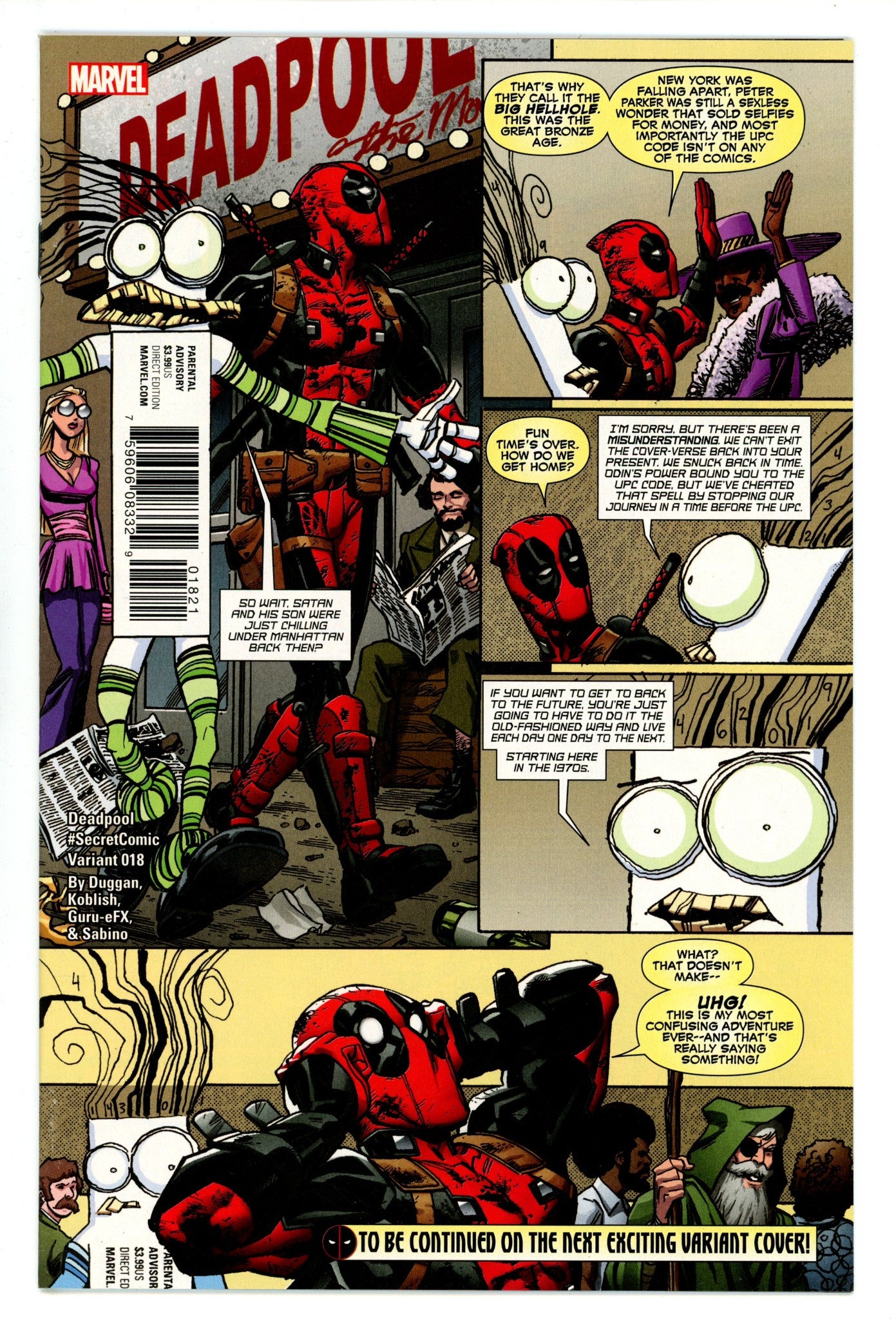 Deadpool Vol 5 18 High Grade (2016) Koblish Secret Variant 