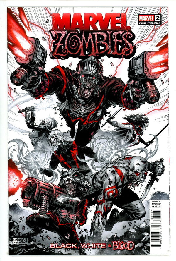 Marvel Zombies: Black, White & Blood 2 VF/NM (9.0) (2023) Smith Incentive Variant