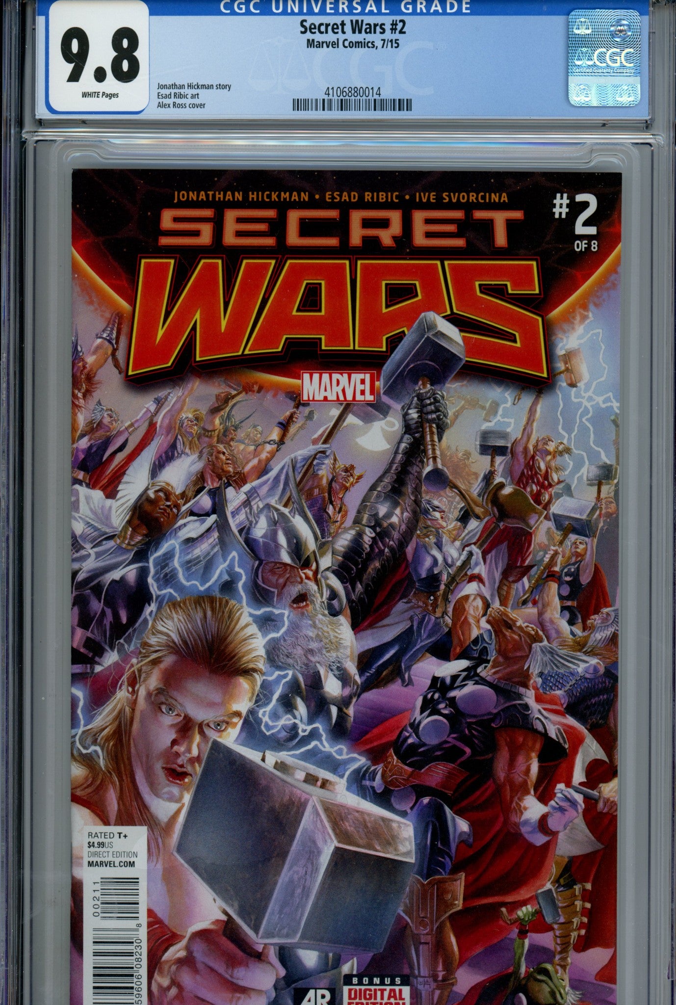Secret Wars 2 CGC 9.8 (NM/M) (2015) 