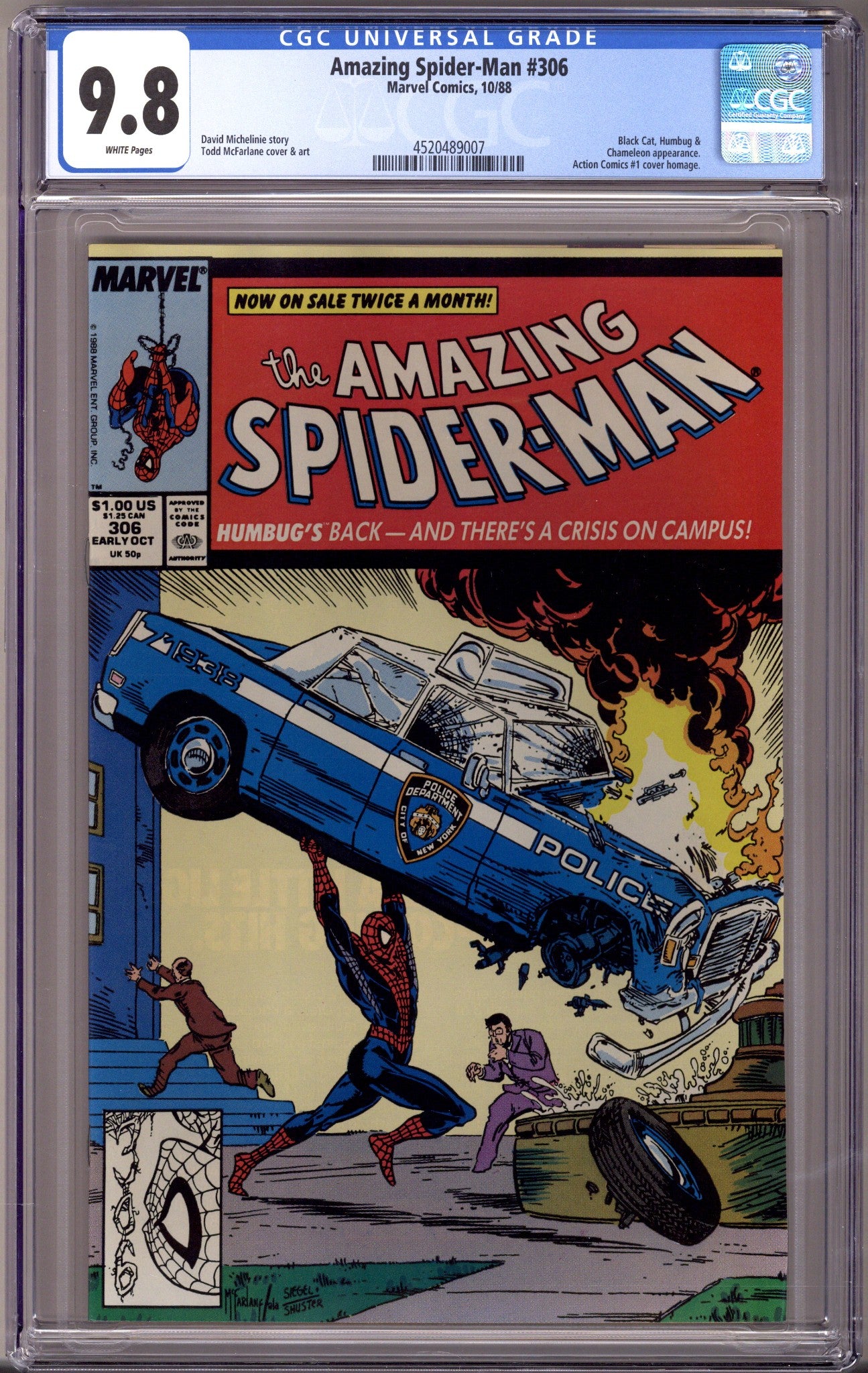 The Amazing Spider-Man Vol 1 306 CGC 9.8 (NM/M) (1988) 