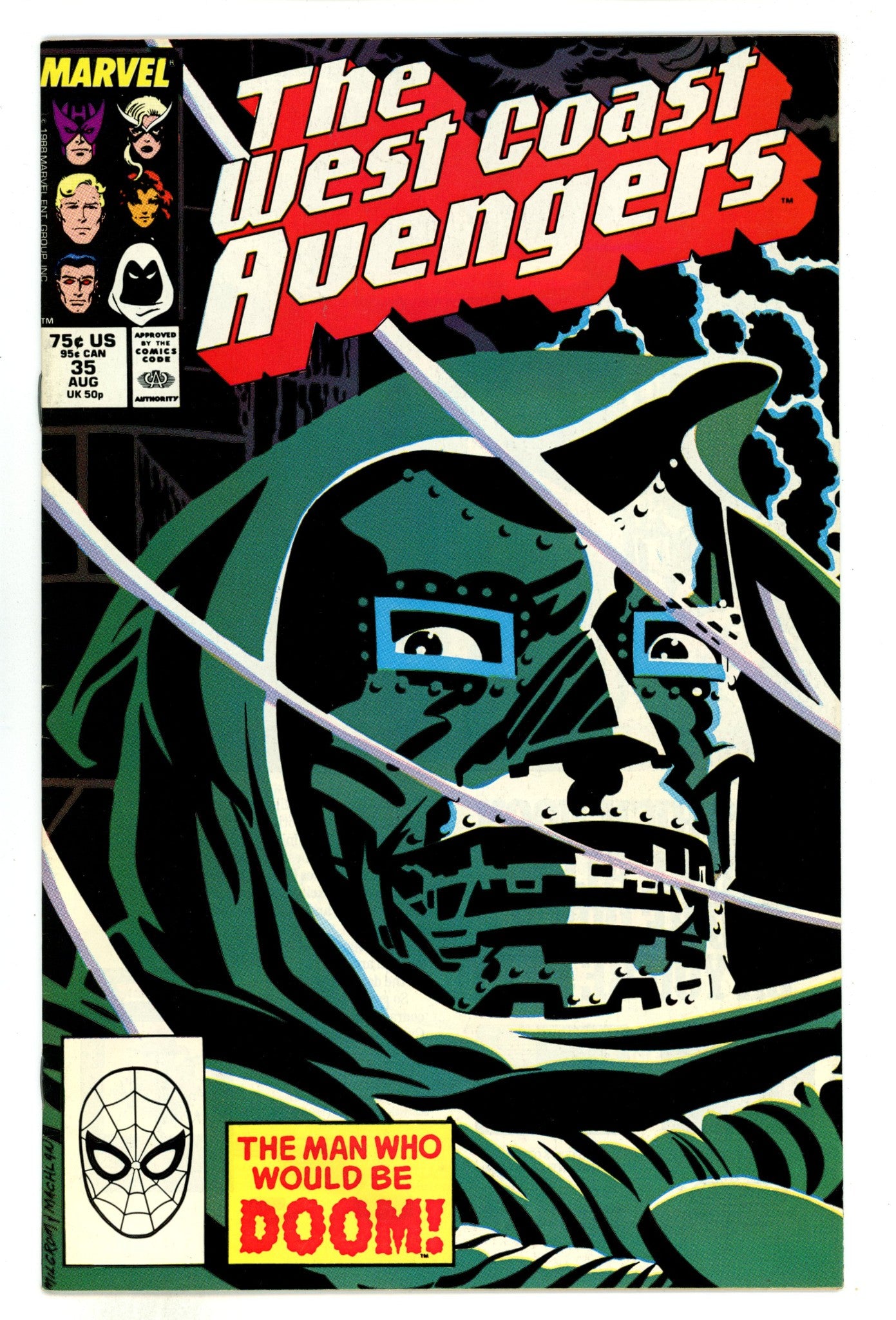 West Coast Avengers Vol 2 35  Mid Grade  (1988)  
