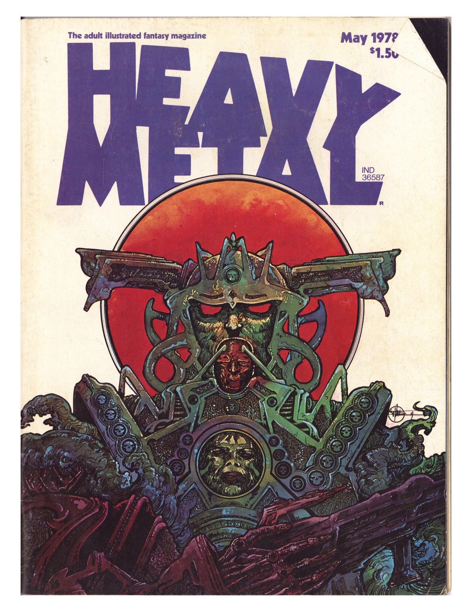 Heavy Metal Magazine Vol 2 1 Very Low Grade (1978) Newsstand 