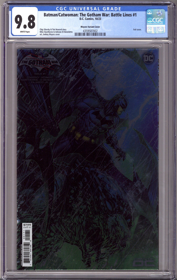 Batman / Catwoman: The Gotham War: Battle Lines 1 CGC 9.8 (NM/M) (2023) Meyers Foil Variant