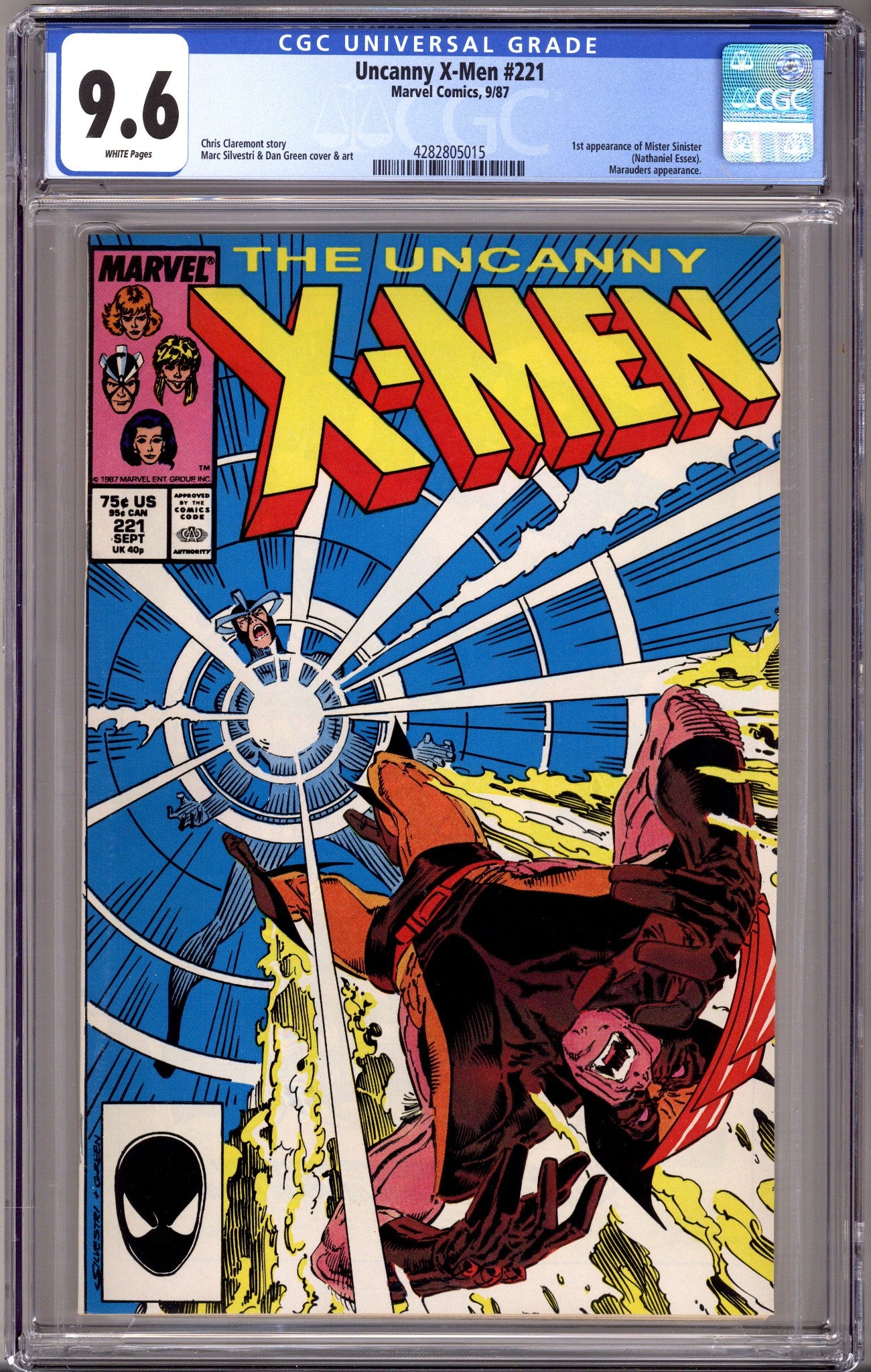 The Uncanny X-Men Vol 1 221 CGC 9.6 (NM+) (1987) 