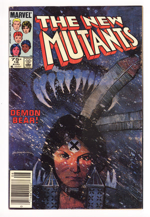 The New Mutants Vol 1 18 GD/VG (3.0) (1984) Canadian Price Variant 