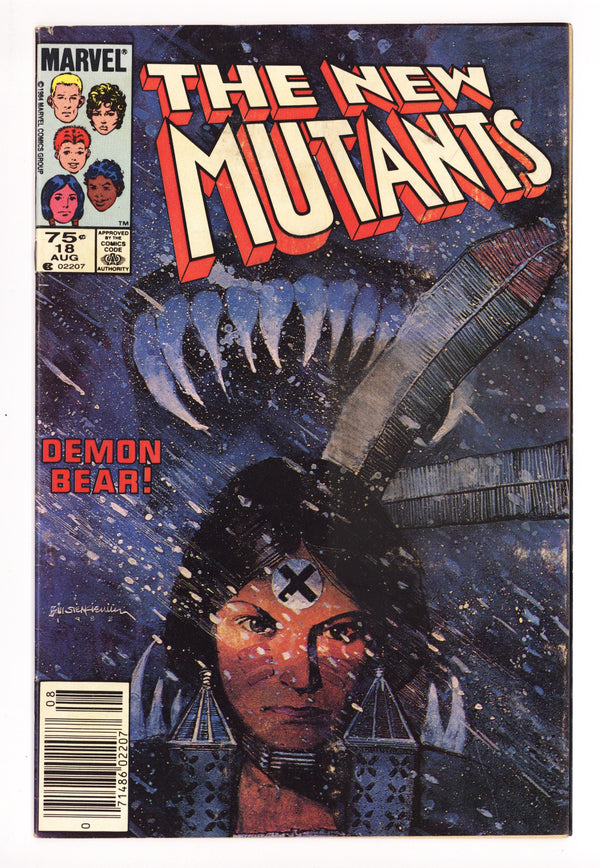 The New Mutants Vol 1 18 GD/VG (3.0) (1984) Canadian Price Variant