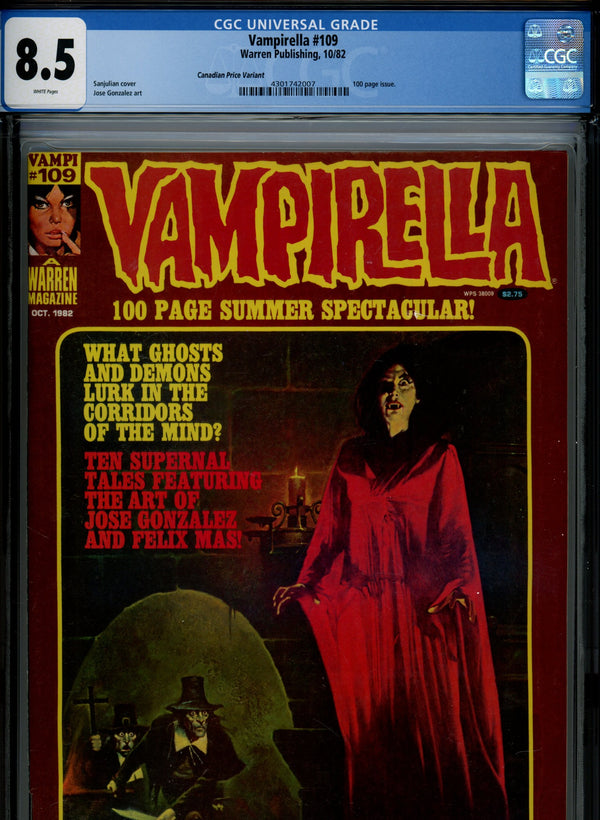 Vampirella Vol 1 109 Canadian Variant CGC 8.5 (1982)