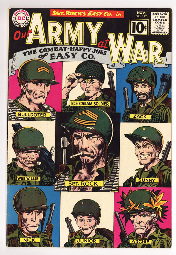 Our Army at War Vol 1 112 VF- (7.5) (1961)