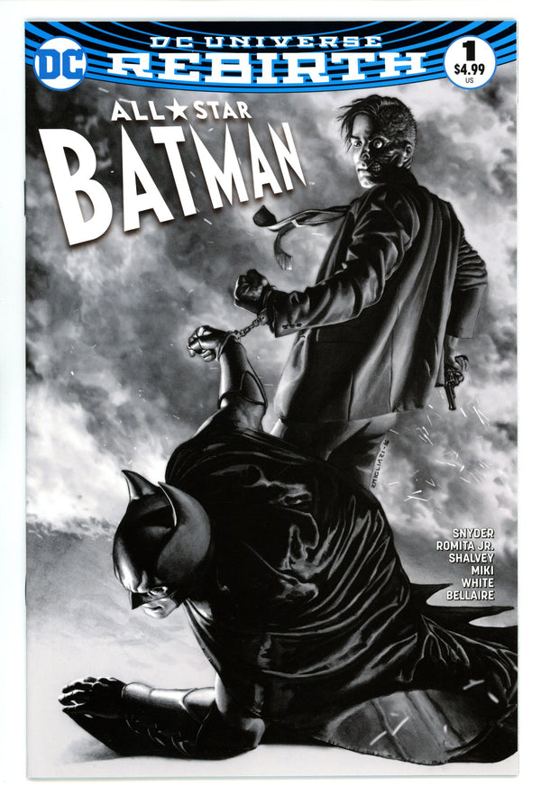 All Star Batman 1 High Grade (2016) Migliari B&W Exclusive Variant