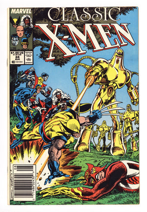 Classic X-Men 24 Low Grade (1988) Newsstand