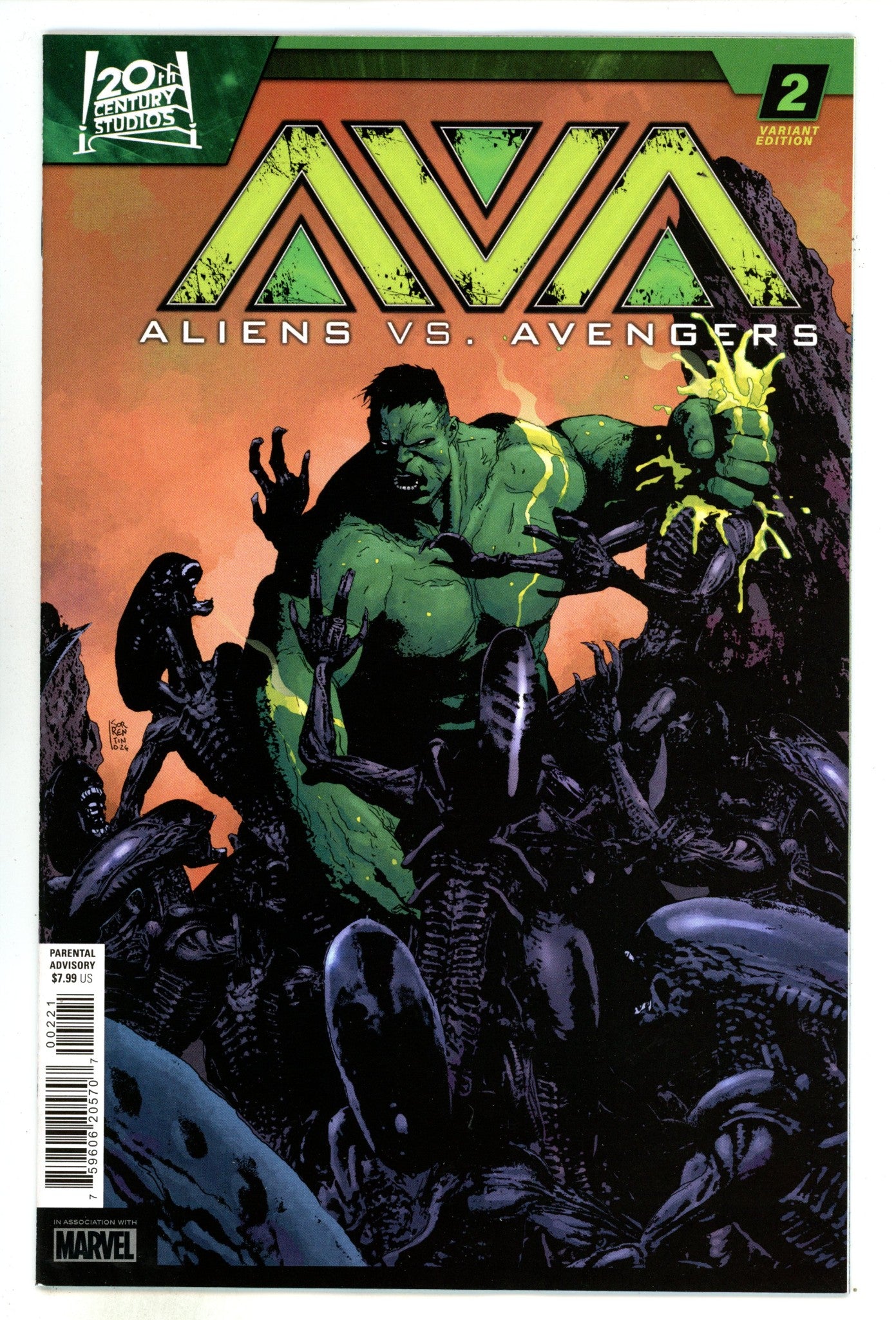 Aliens Vs. Avengers 2 Sorrentino Variant (2024)