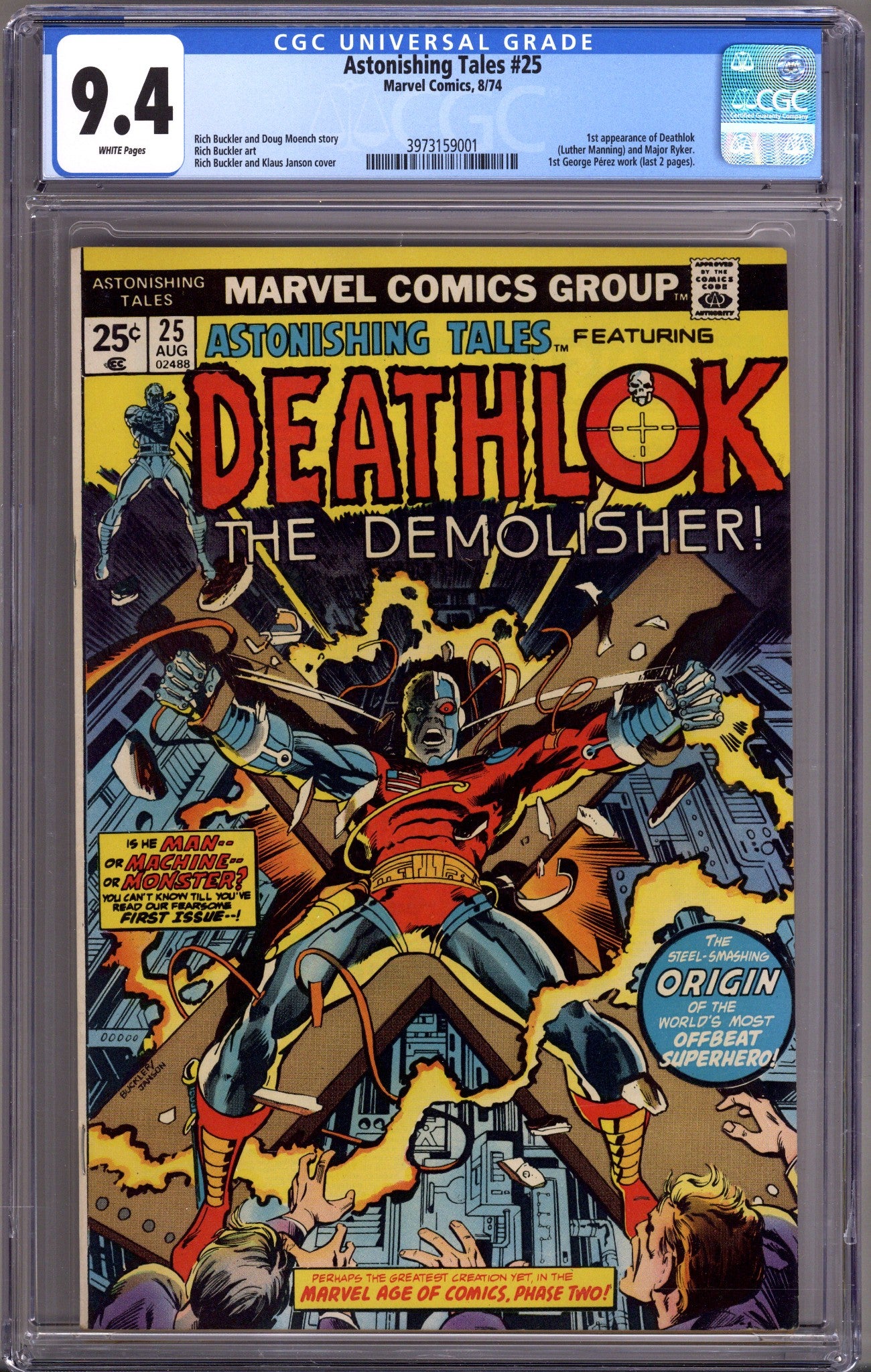 Astonishing Tales Vol 1 25 CGC 9.4 (NM) (1974) 