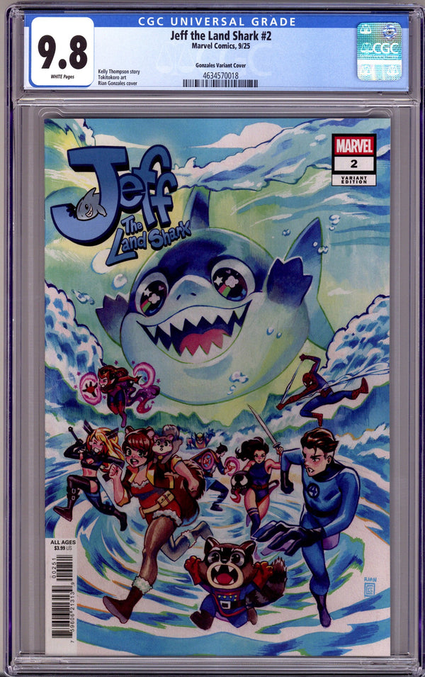 Jeff the Land Shark 2 CGC 9.8 (NM/M) (2025) Gonzales Variant