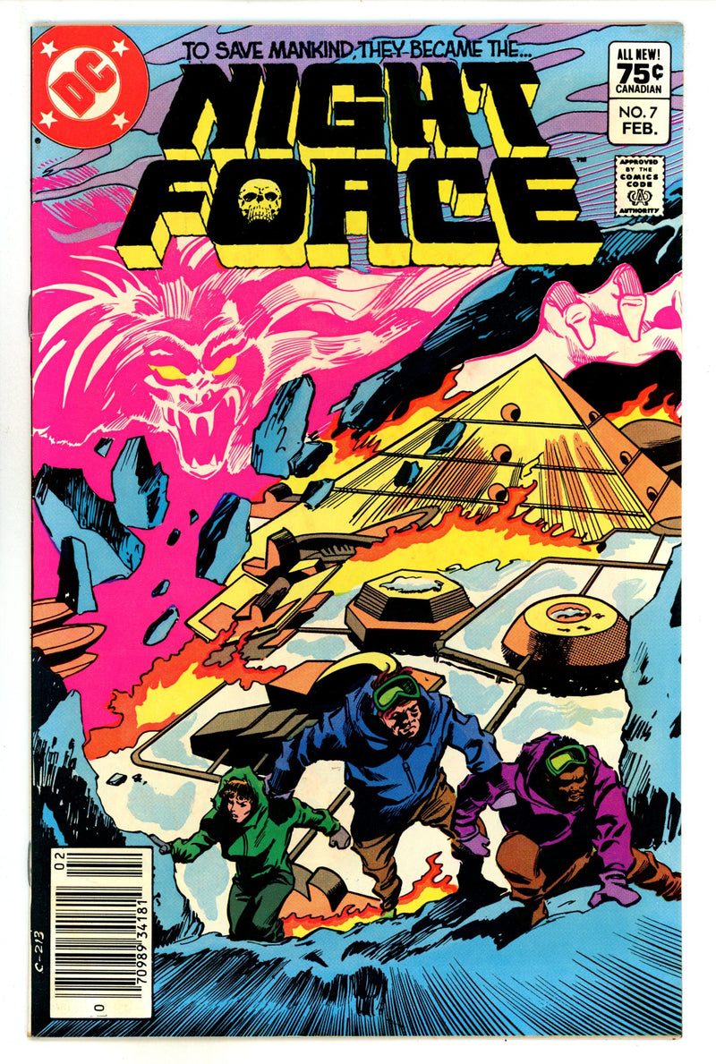 The Night Force Vol 1 7 FN/VF (7.0) (1983) Canadian Price Variant 