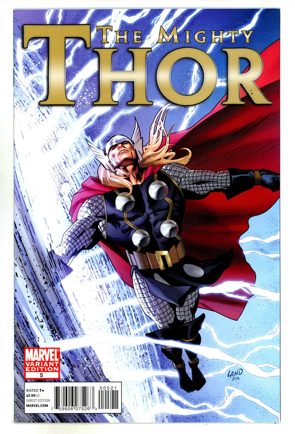 The Mighty Thor Vol 1 5 High Grade (2011) Land Variant