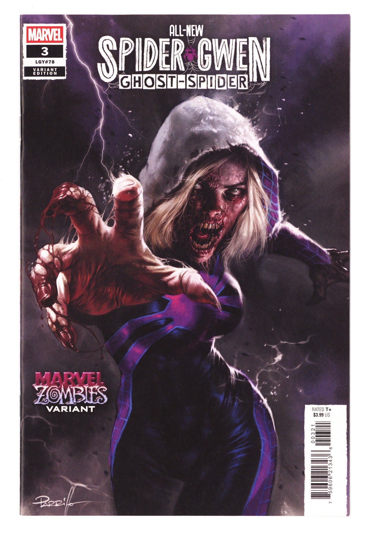 All-New Spider-Gwen: The Ghost-Spider 3 Parrillo Variant (2025)