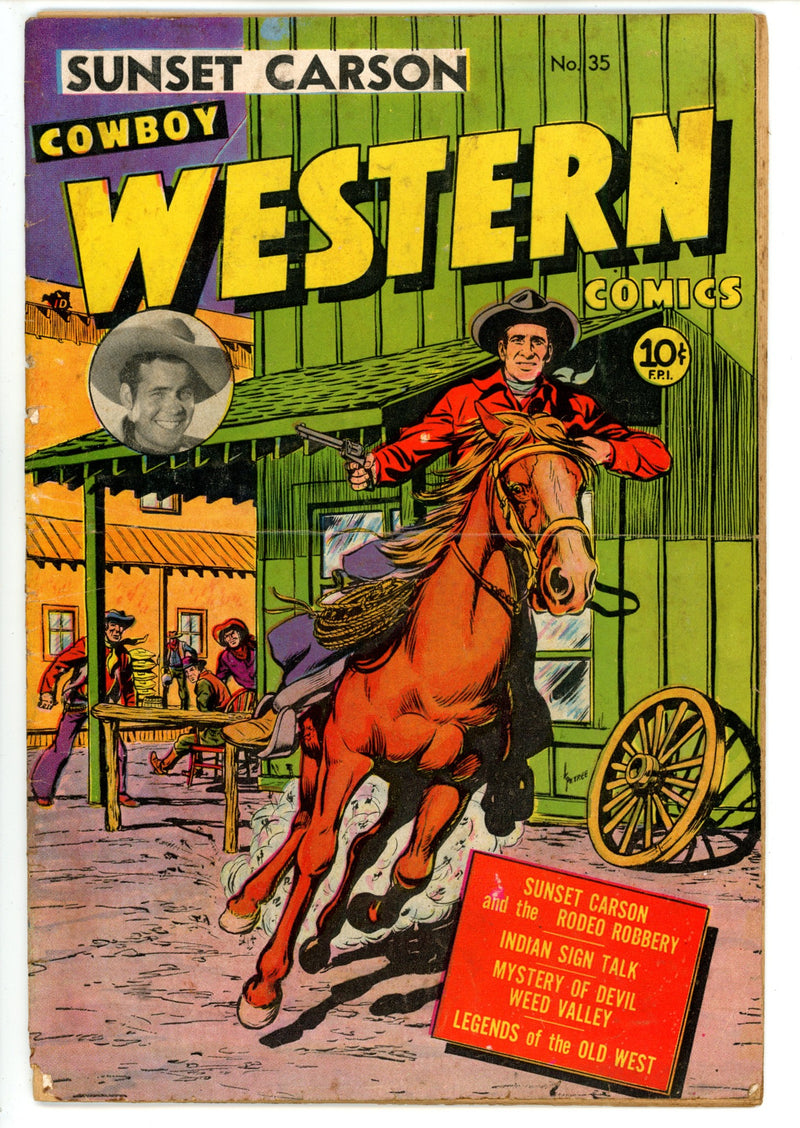 Cowboy Western Comics 35 No Staple, CF Missing (1951) 