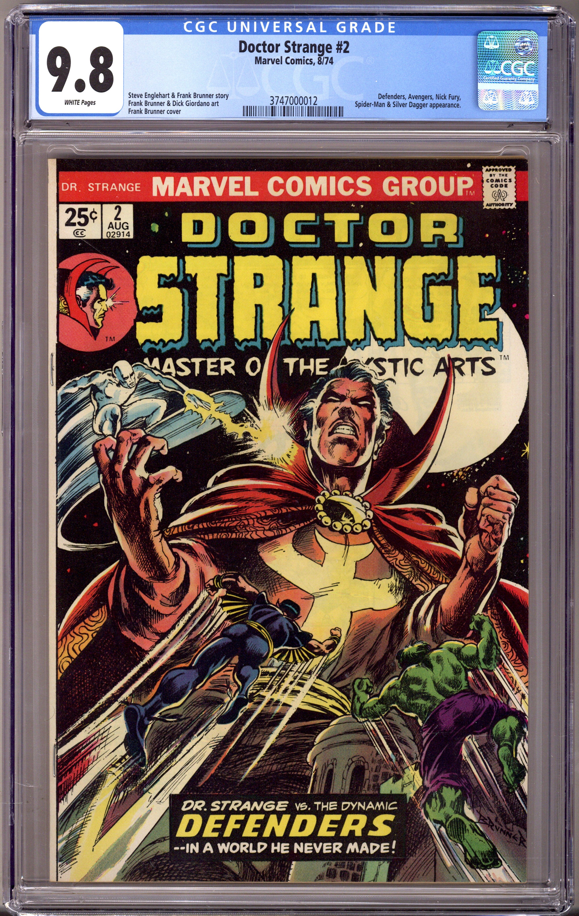 Doctor Strange Vol 2 2 CGC 9.8 (NM/M) (1974) 
