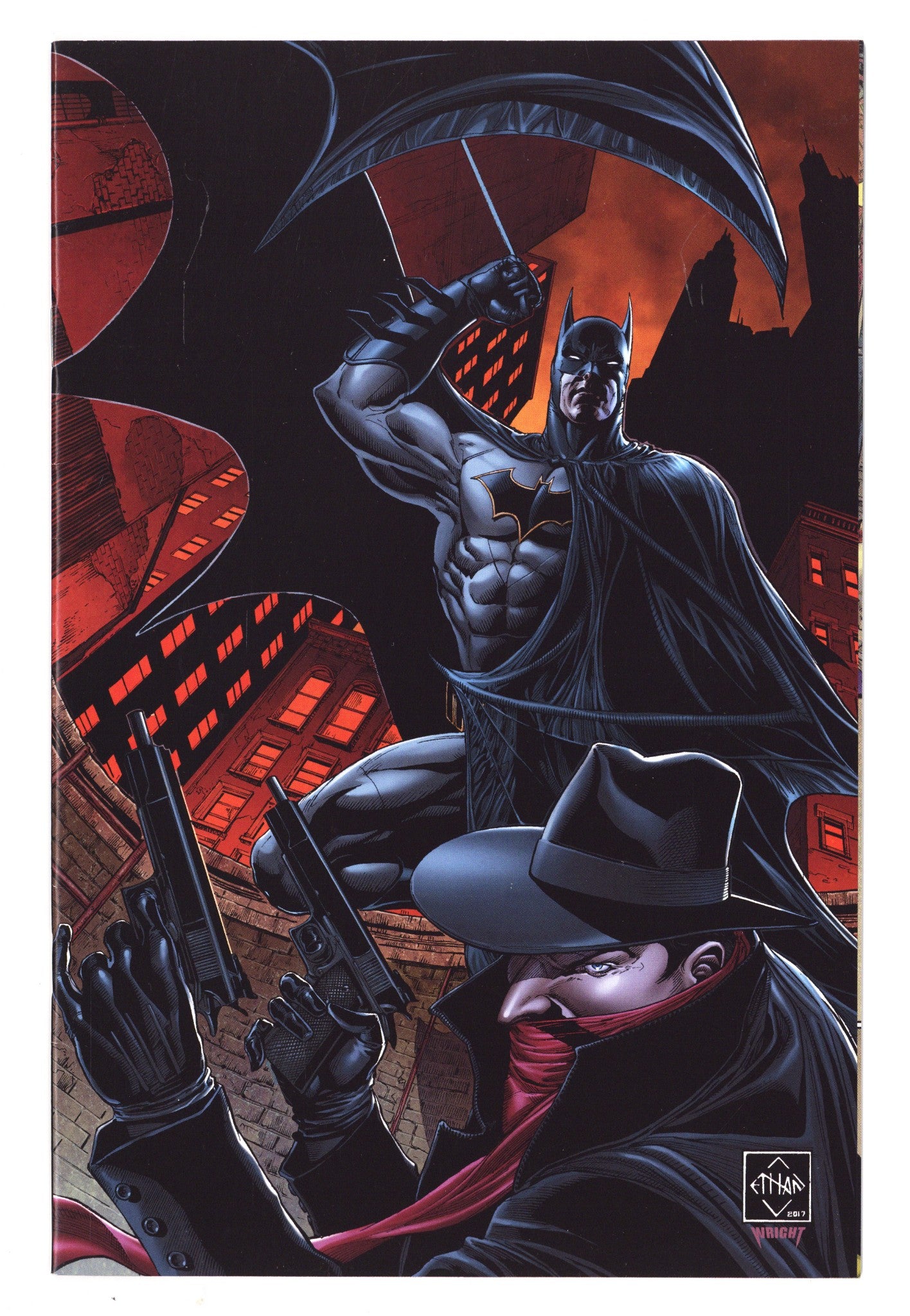 Batman / Shadow 1 Mid Grade (2017) Sciver Variant 