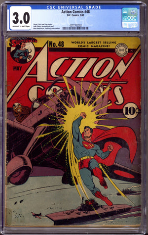 Action Comics Vol 1 48 CGC 3.0 (GD/VG) (1942)