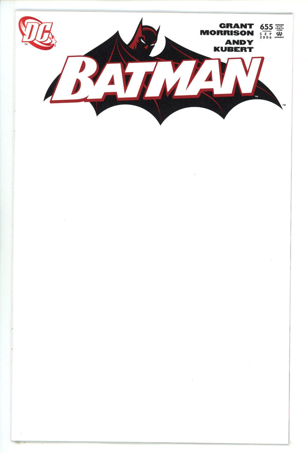 Batman Vol 1 655 Facsimile Blank Variant (2025)