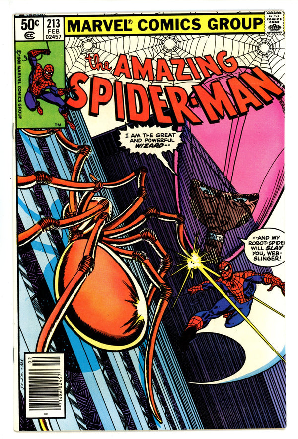 The Amazing Spider-Man Vol 1 213 NM- (9.2) (1981) Newsstand