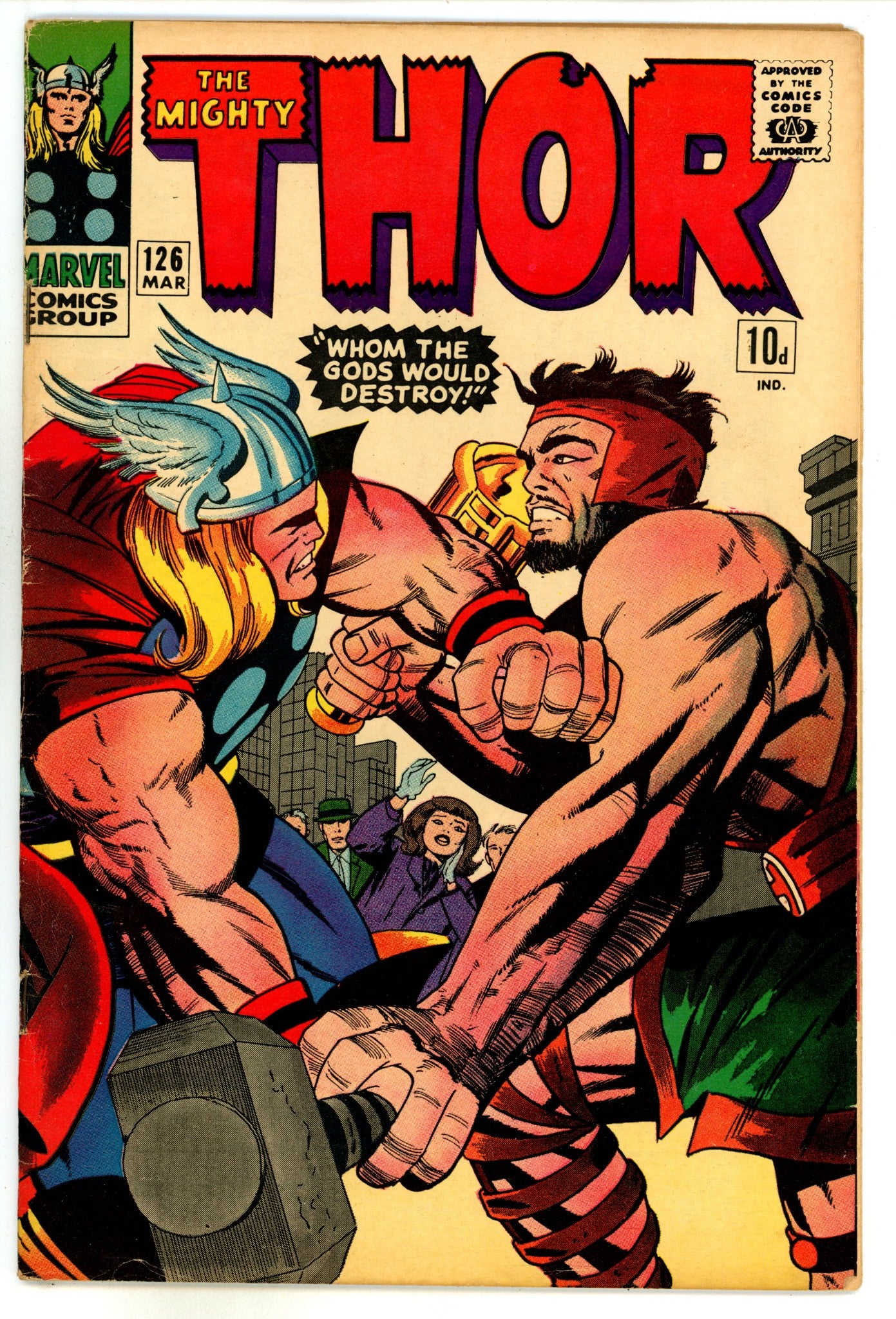 Thor Vol 1 126  FN+ (6.5) UK  (1966)  