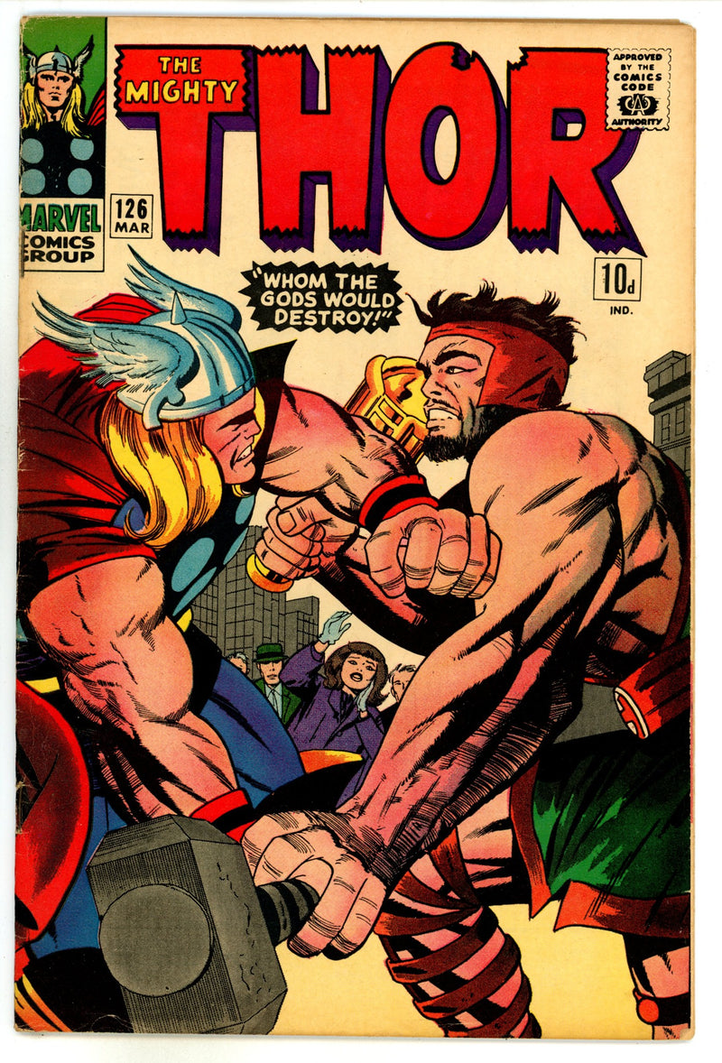 Thor Vol 1 126  FN+ (6.5) UK  (1966)  