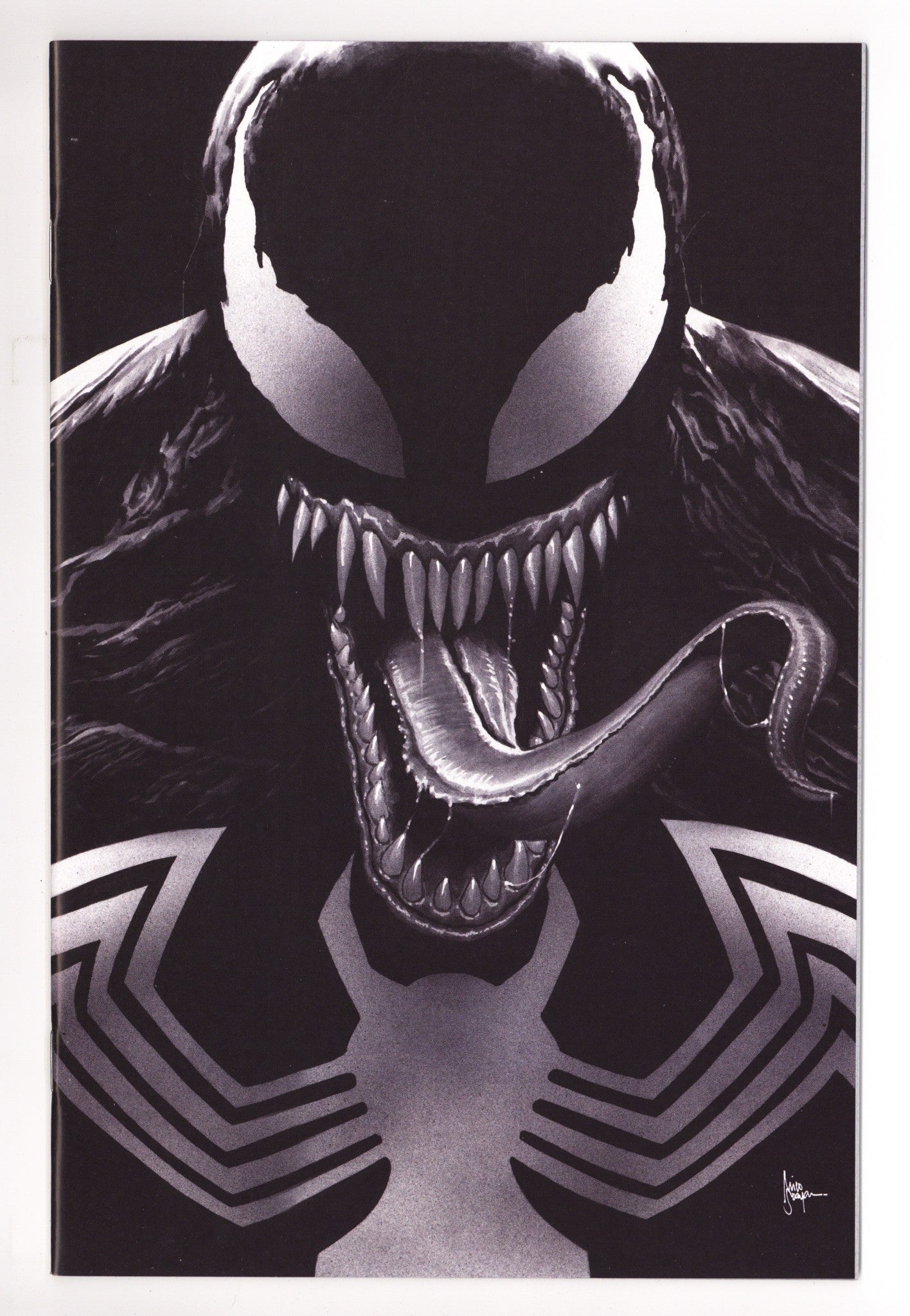 Venom: Lethal Protector II Vol 2 1 High Grade (2023) Suayan B&W Virgin Exclusive Variant 