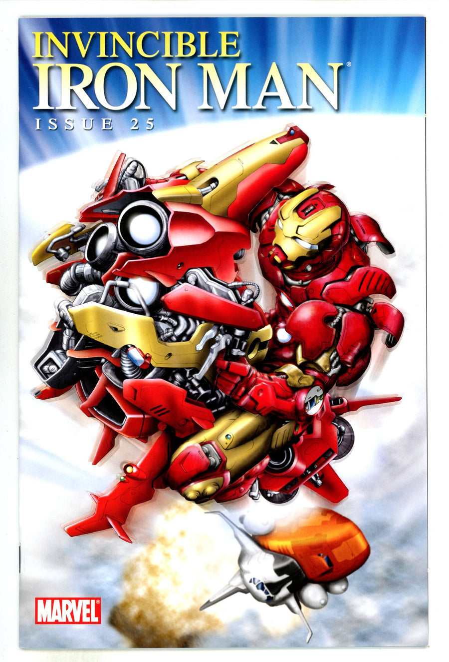 Invincible Iron Man Vol 1 25  High Grade  (2010) Aoki) Design  Incentive Variant  