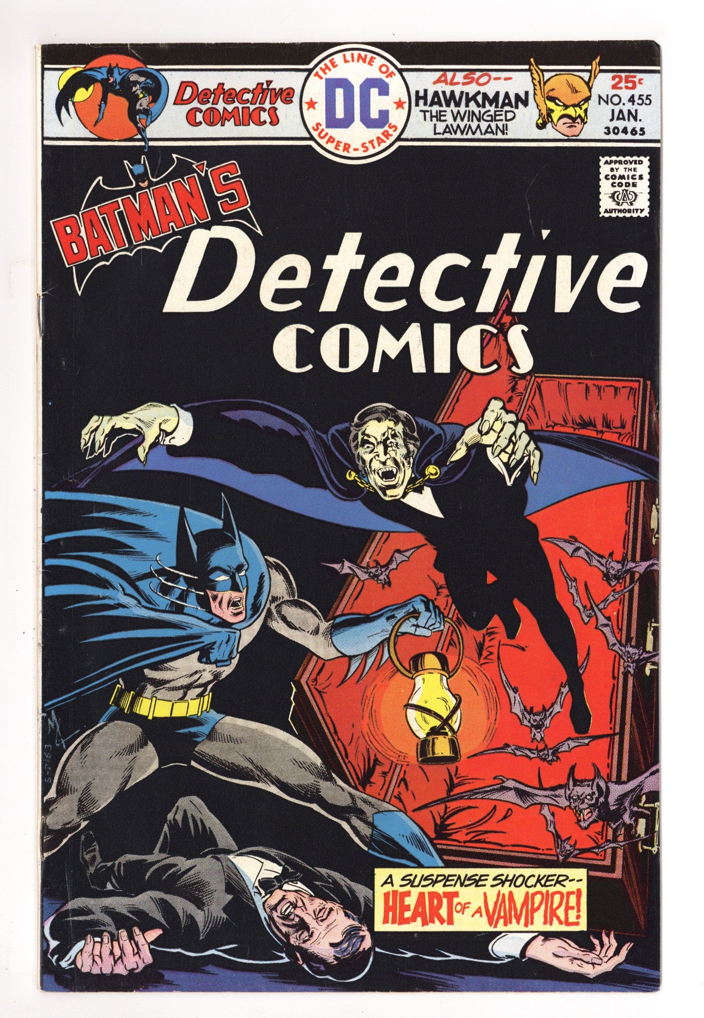 Detective Comics Vol 1 455 FN+ (6.5) Centerfold Missing (1976) 