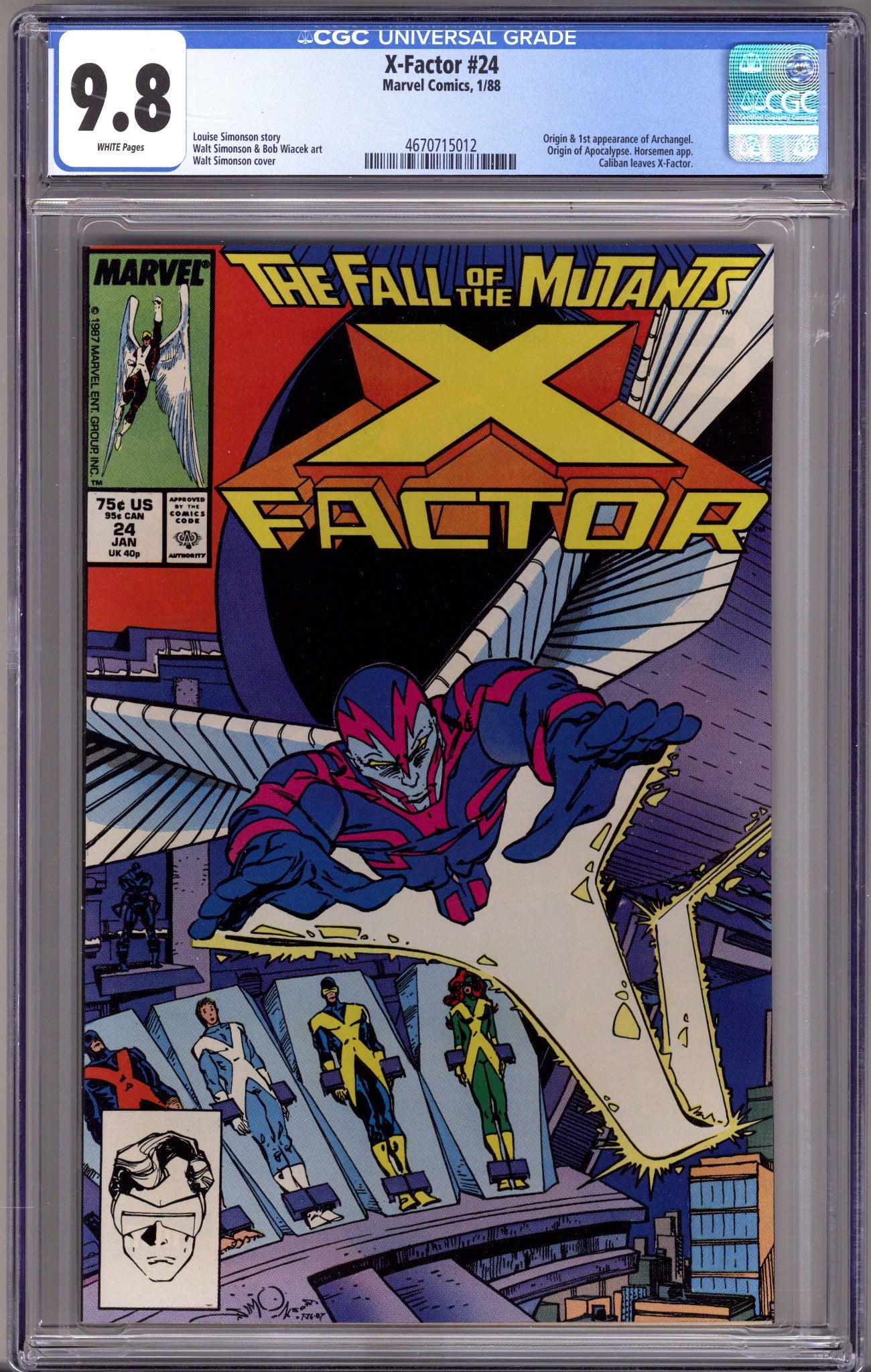 X-Factor Vol 1 24 CGC 9.8 (NM/M) (1988) 