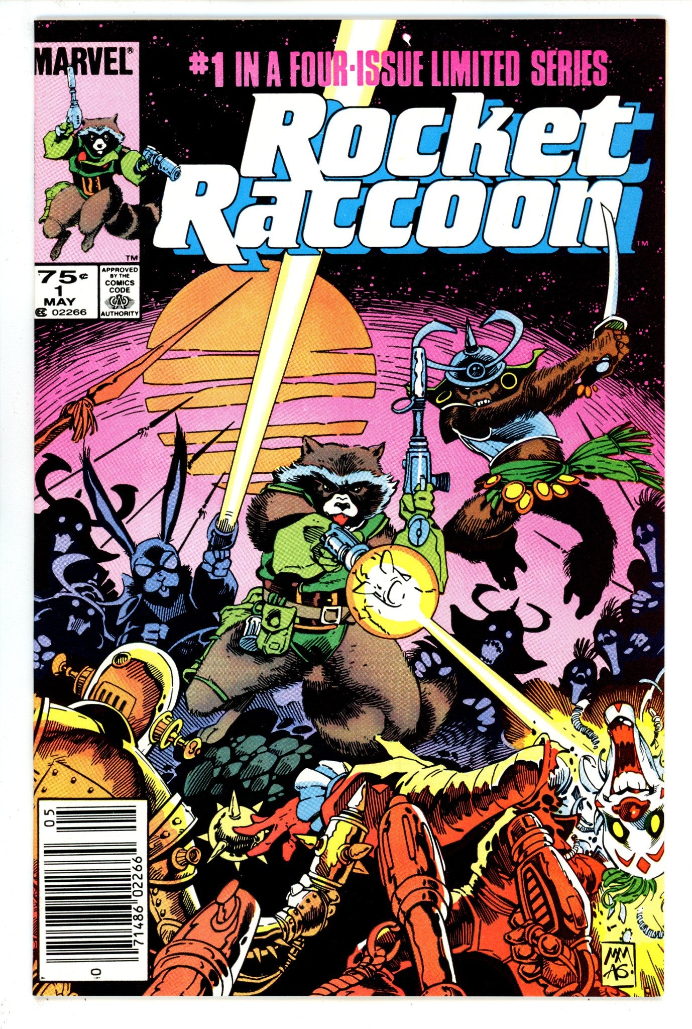 Rocket Raccoon Vol 1 1 NM- (9.2) (1985) Newsstand 