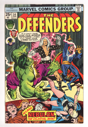 The Defenders Vol 1 34 Mid Grade (1976)