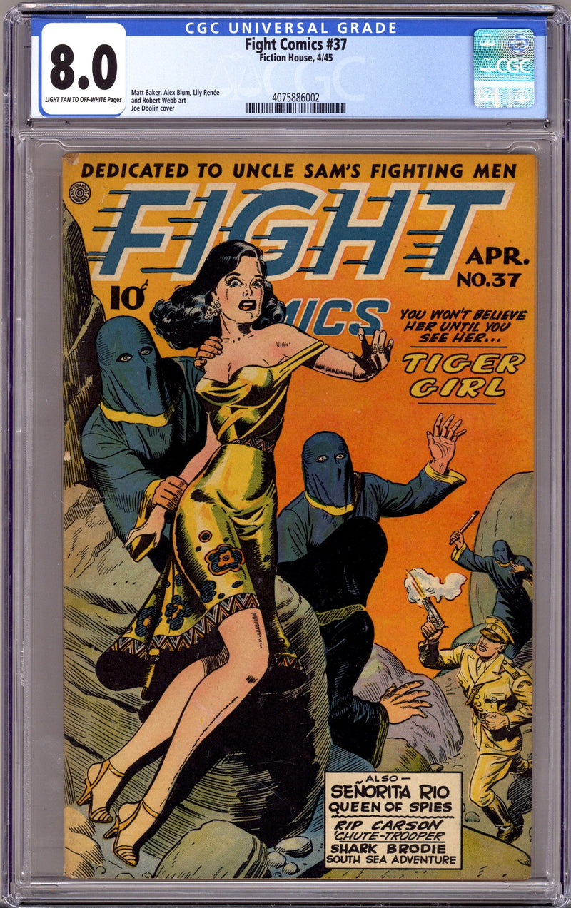 Fight Comics 37 CGC 8.0 (VF) (1945)