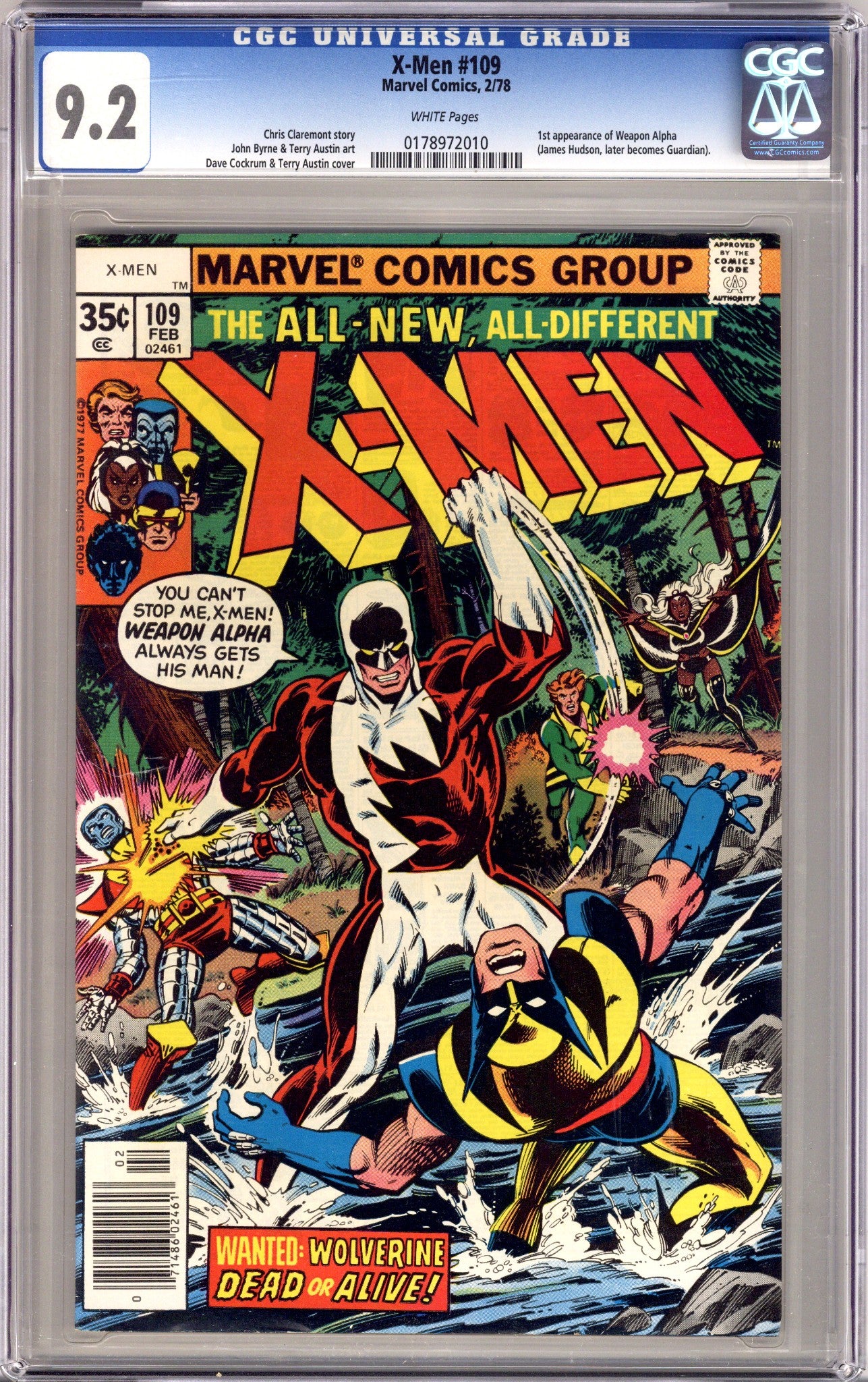 The X-Men Vol 1 109 CGC 9.2 (NM-) (1978) 