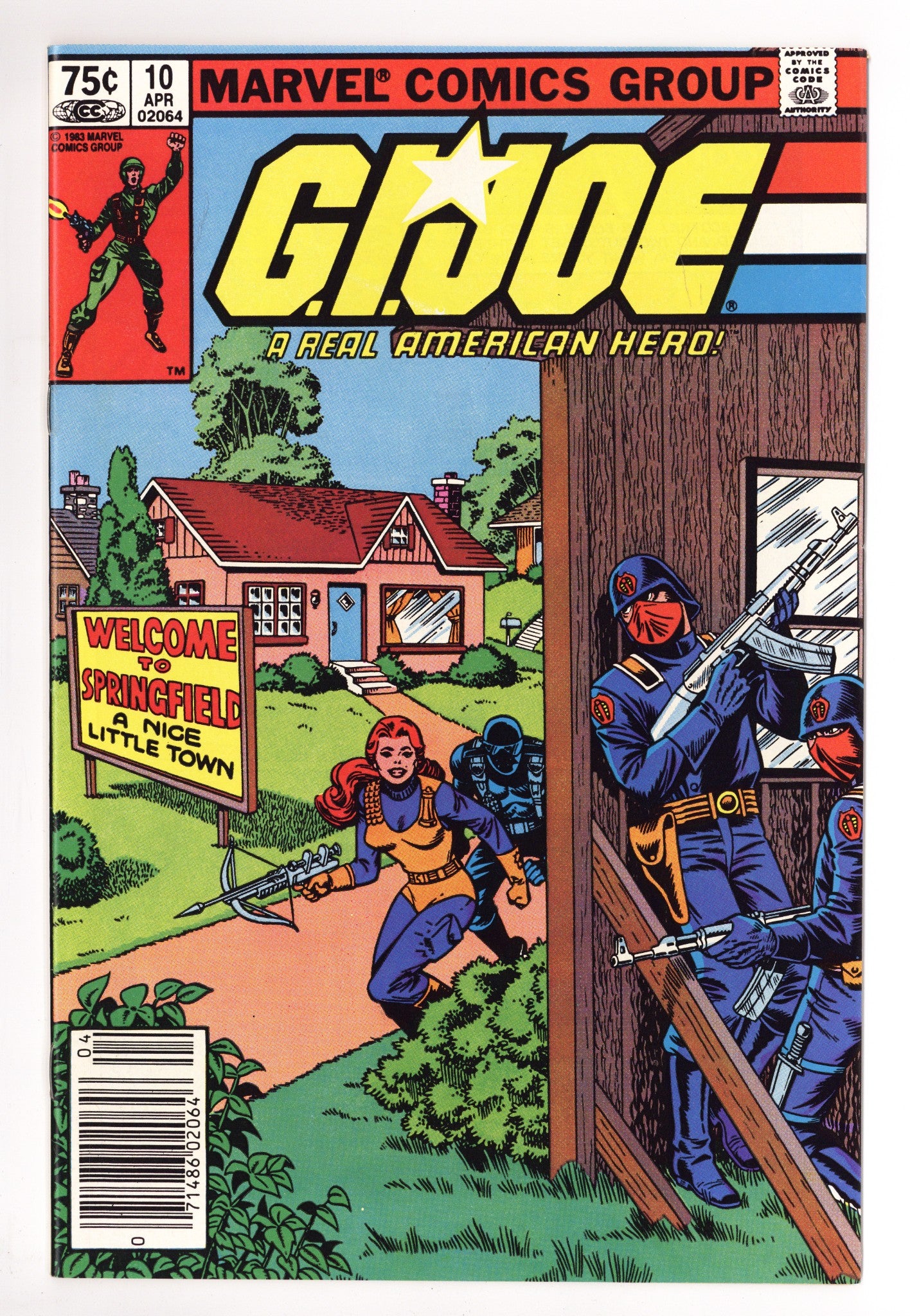 G.I. Joe, A Real American Hero 10 NM- (9.2) (1983) Canadian Price Variant 