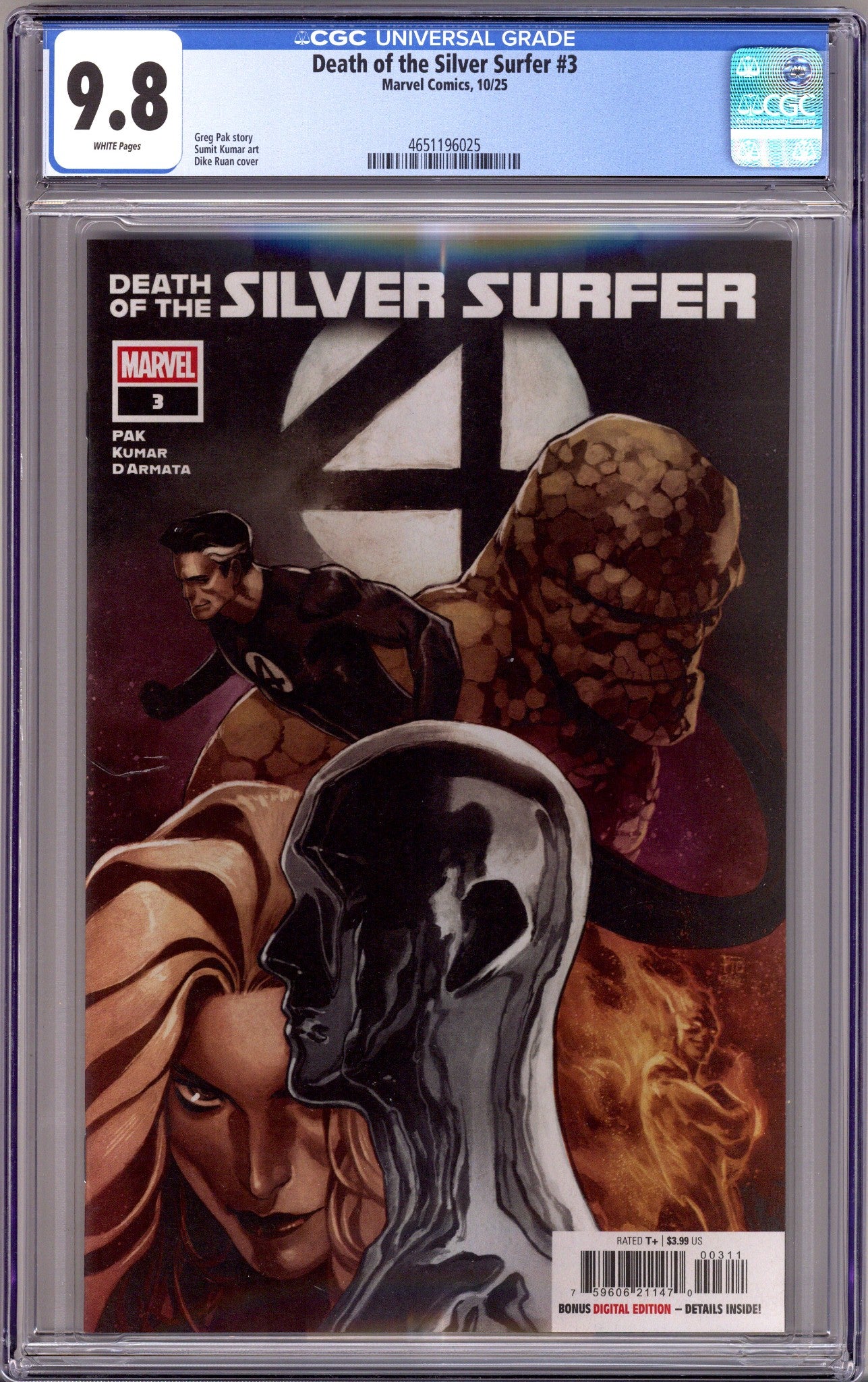 Death of the Silver Surfer 3 CGC 9.8 (NM/M) (2025) 