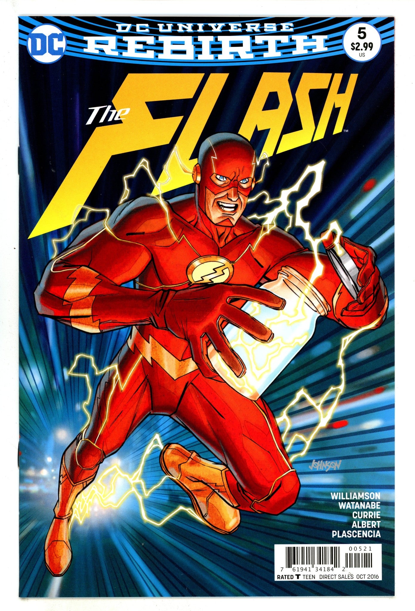 The Flash Vol 5 5 High Grade (2016) Johnson Variant 