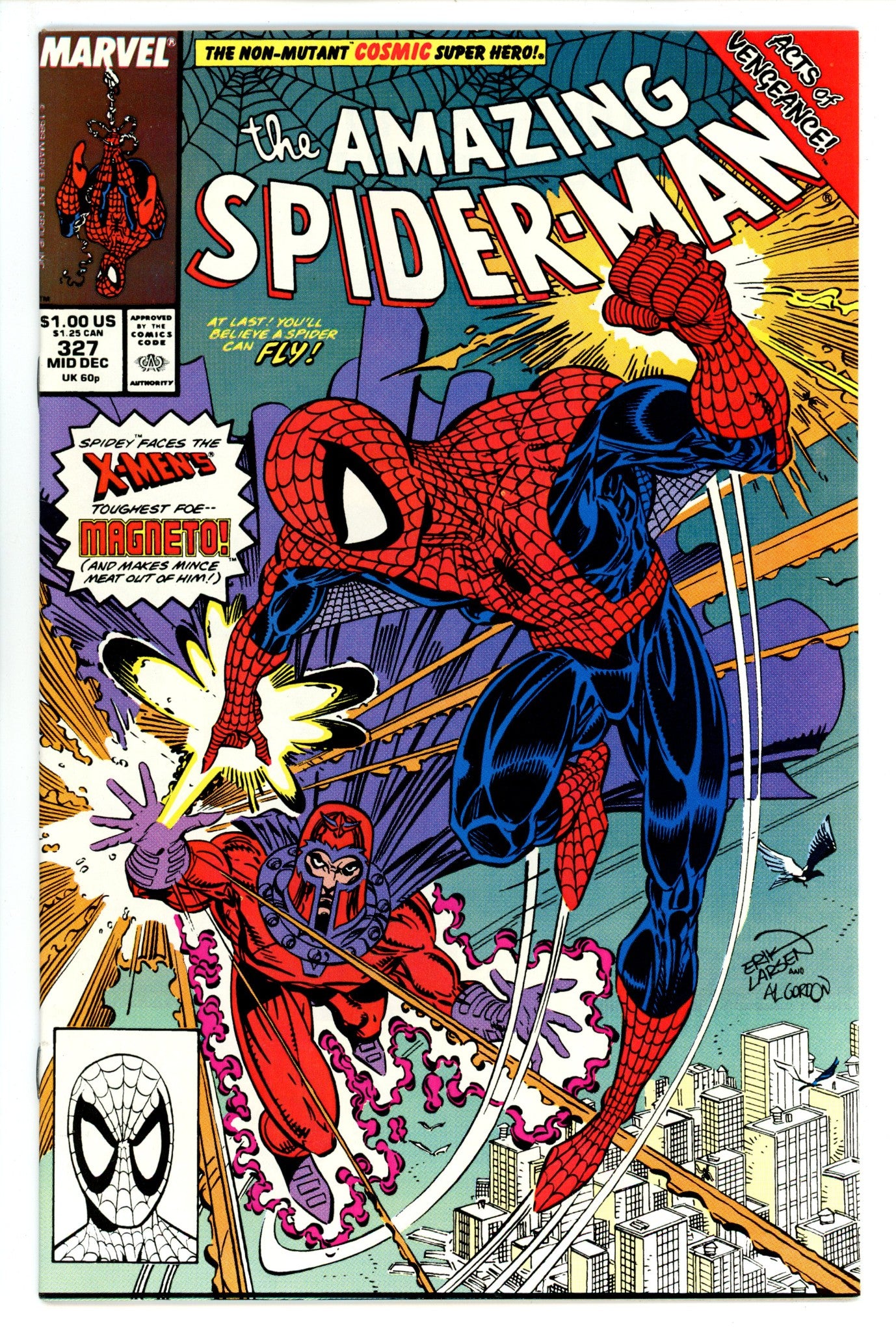 The Amazing Spider-Man Vol 1 327 NM- (9.2) (1989) 