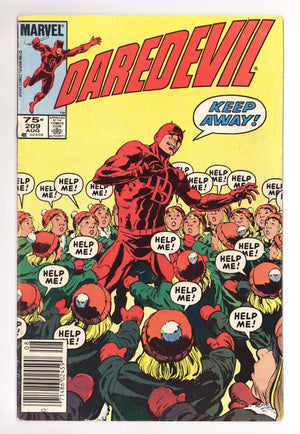 Daredevil Vol 1 209 Low Grade (1984) Canadian Price Variant