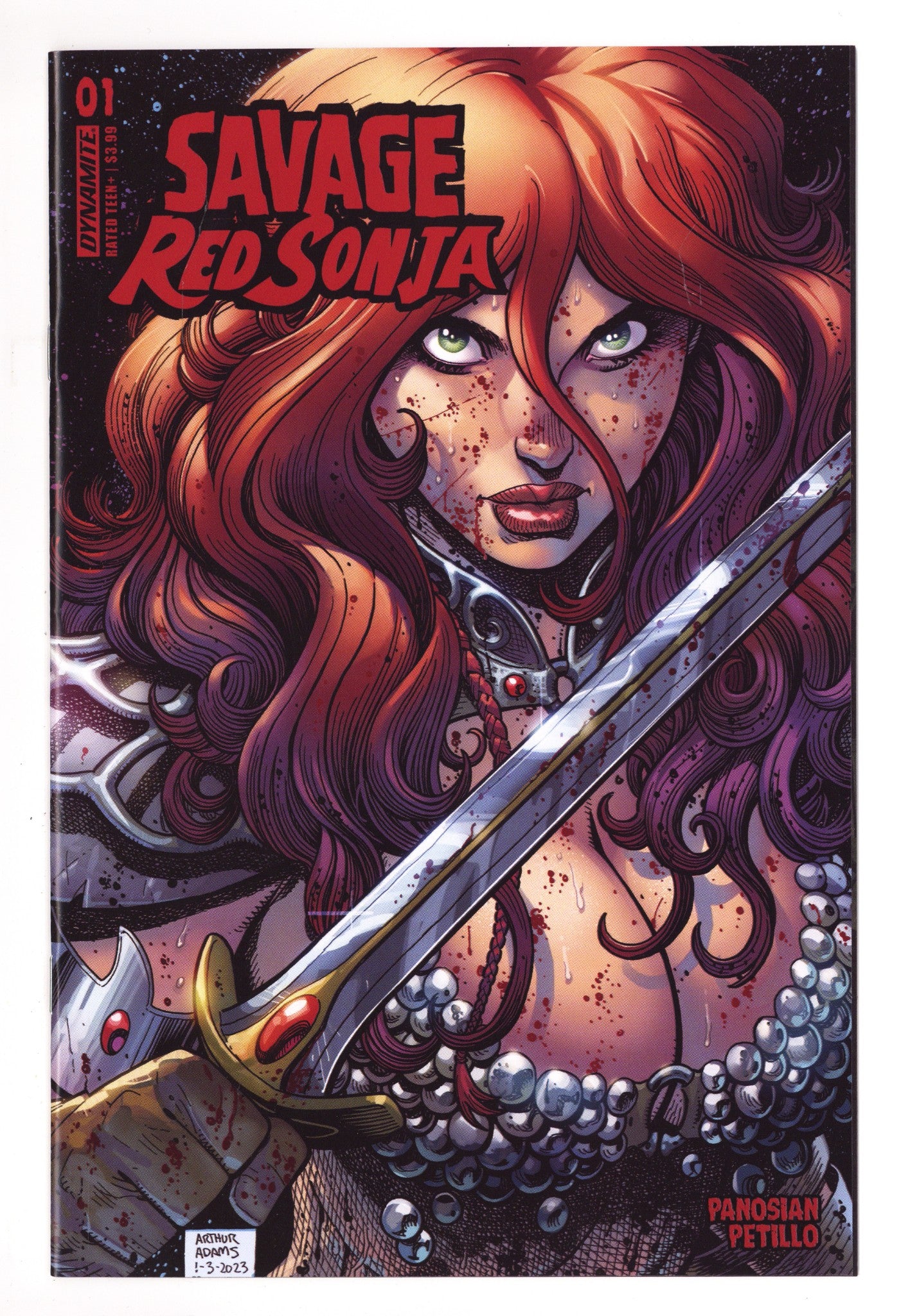 Savage Red Sonja   1  High Grade   (2023) Adams     Variant  