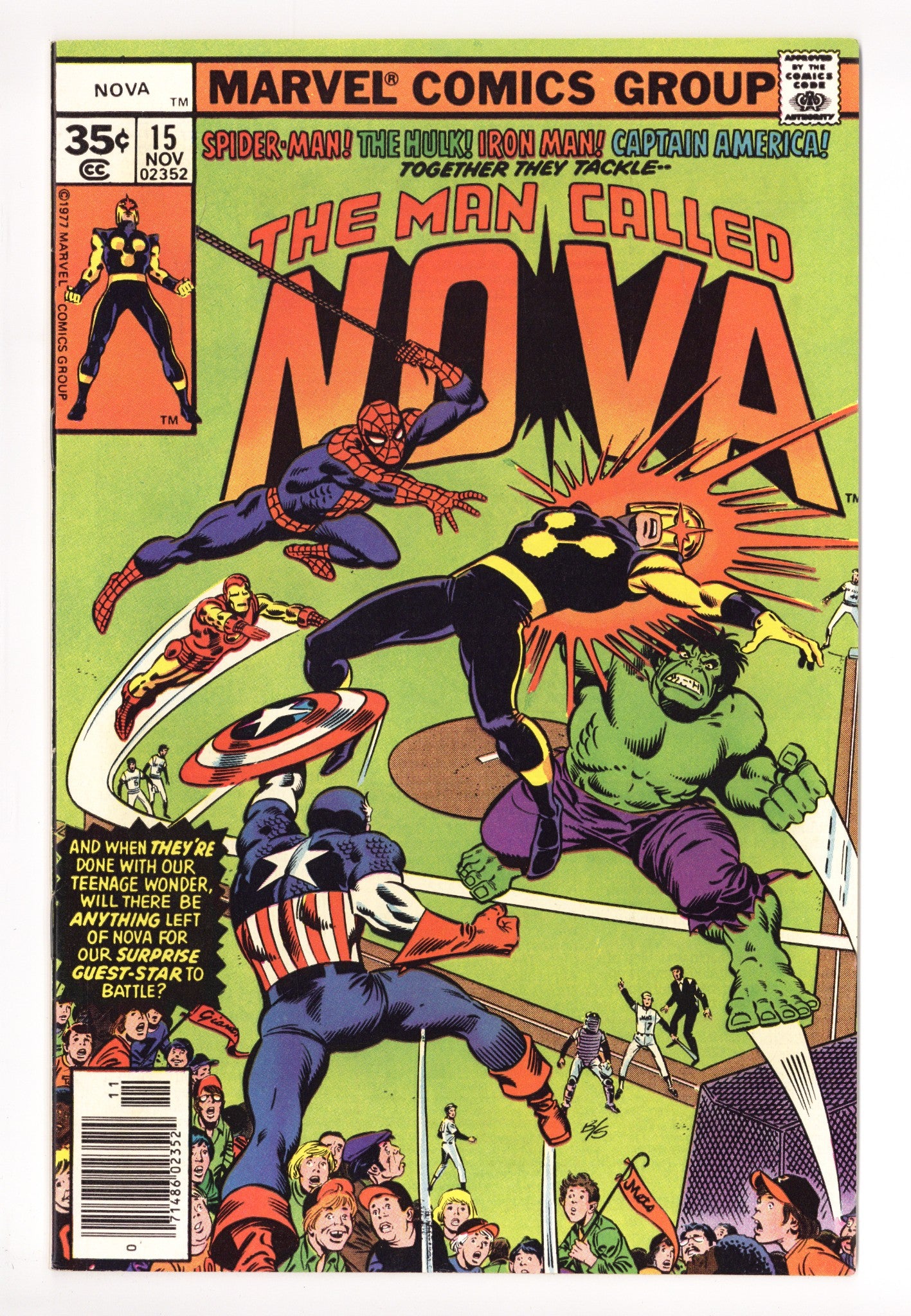 Nova Vol 1 15 Mid Grade (1977) 