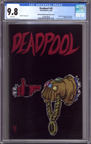 Deadpool Vol 4 45 CGC 9.8 (NM/M) Mexican  (2023) Young Foil   Variant